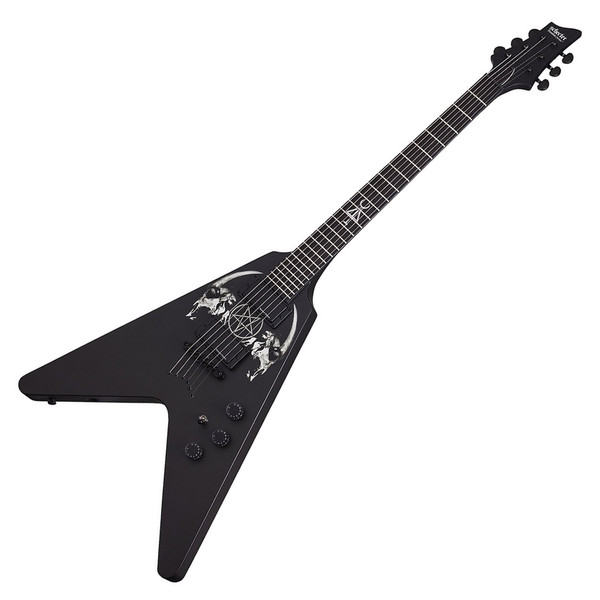 Schecter Sin Quirin V-1 Electric Guitar, Black