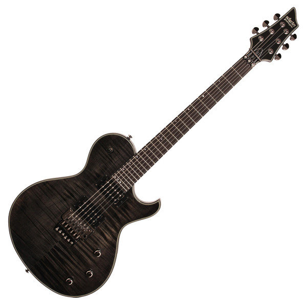 Schecter Chris Poland Poltergeist FR Electric Guitar, See-Thru Black