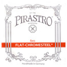 Pirastro 342020 Flat-Chromesteel 3/4 Double Bass String Set, Ball End