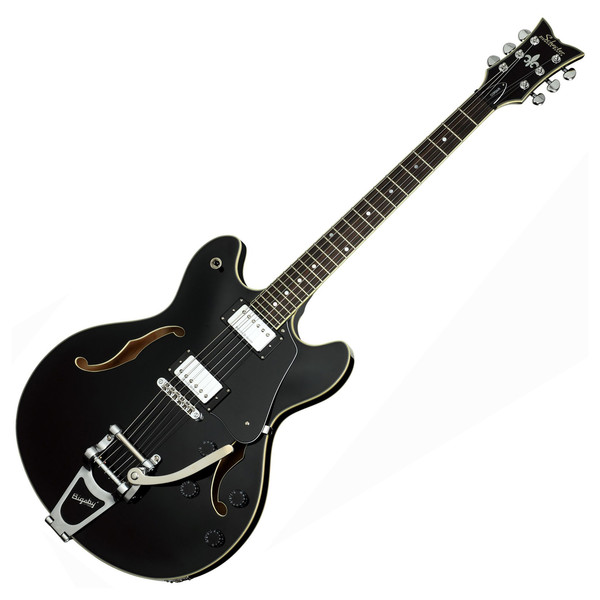 Schecter Corsair Electric Guitar with Bigsby, Gloss Black