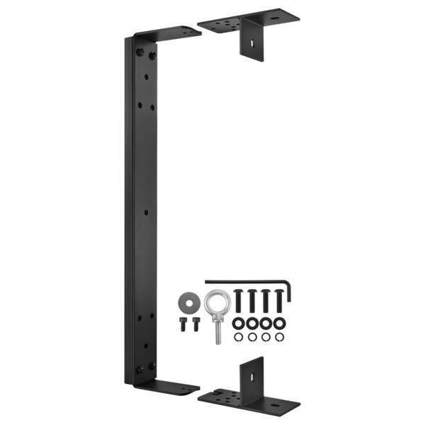 Electro-Voice Wall Mount Bracket for ETX-10P, Black, Front Angled Right