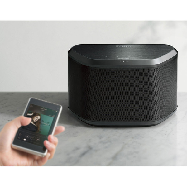 Yamaha WX030 Wireless Bluetooth Speaker with MusicCast, Black
