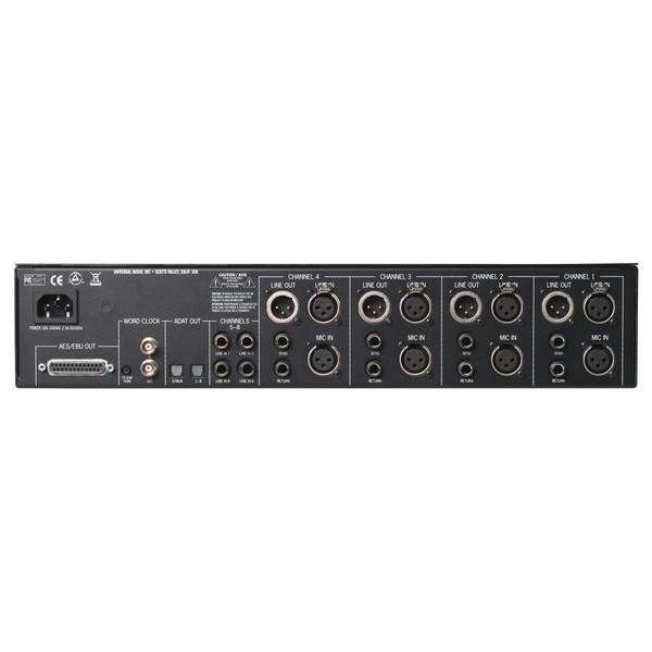 Universal Audio 4-710d Tone-Blending Mic Preamp - Rear