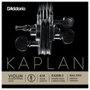 D'Addario Kaplan Golden Spiral Solo Violin E String, Ball End, Medium