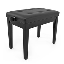 Deluxe Piano Stool by Gear4music, Gloss Black - Nearly New