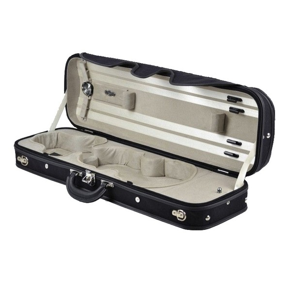 Negri Venezia Violin Case in Black and Beige