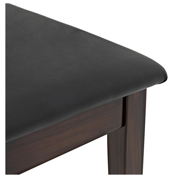 Piano Stool with Storage by Gear4music, Rosewood