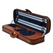 Negri Diplomat Tuscan Leather Violin Case in Cognac and Royal Blue