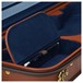 Negri Diplomat Tuscan Leather Violin Case in Cognac and Royal Blue