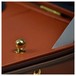 Negri Diplomat Tuscan Leather Violin Case in Cognac and Royal Blue