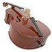 Deluxe 3/4 Solid Top Double Bass + Case by Gear4music