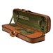 Negri Diplomat Tuscan Leather Violin Case in Cognac and Olive Green