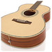 Deluxe Folk Acoustic Guitar by Gear4music, Zebrano