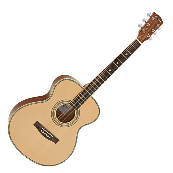 Deluxe Folk Acoustic Guitar by Gear4music, Zebrano