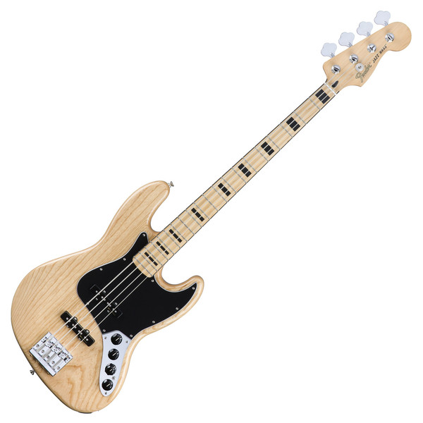 Fender Deluxe Active Jazz Bass Guitar, Natural