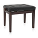 Deluxe Piano Stool by Gear4music, Rosewood