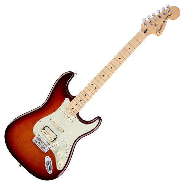 Fender Deluxe Stratocaster HSS Electric Guitar, Tobacco Sunburst