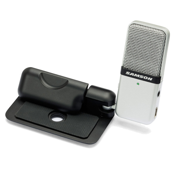 Samson Go Mic Portable USB Condenser Microphone, Front Angled Left