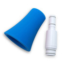 Nuvo jSax Straight Neck Conversion Kit, White with Blue Trim