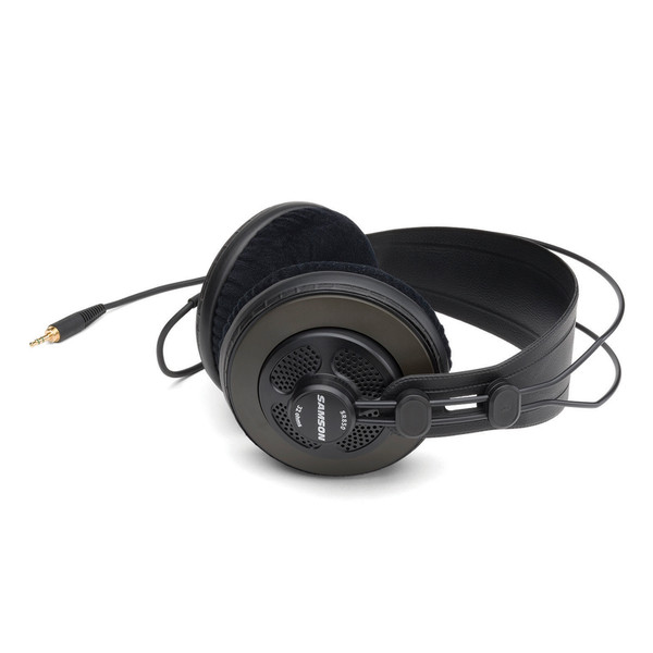 Samson SR850 Pro Studio Headphones, Side Angled Left