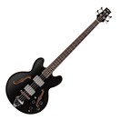 Basse Semi-Acoustique San Francisco par Gear4music, Noir