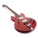 San Francisco Semi Acoustic Bass by Gear4music, Red Wine