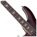 Left Handed Schecter Omen Extreme-4 Bass Guitar, Black Cherry