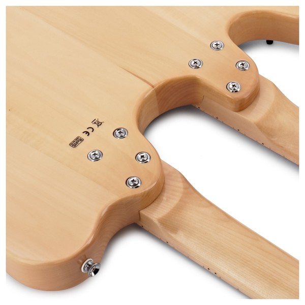Knoxville Double Neck Guitar by Gear4music, Natural at