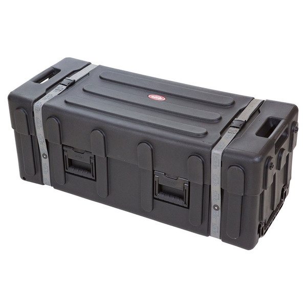 SKB Large Drum Hardware Case with Wheels - Angled Closed