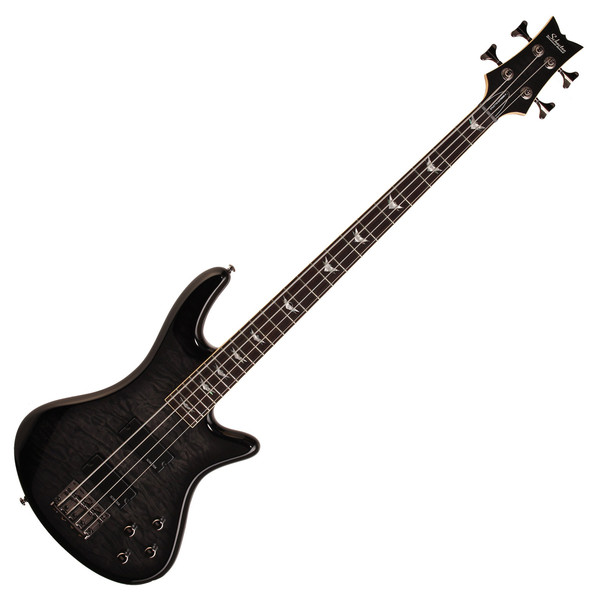 Schecter Stiletto Extreme-4 Bass Guitar, See-Thru Black