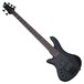 Schecter Stiletto Stealth-5 Left Handed Bass Guitar, Satin Black