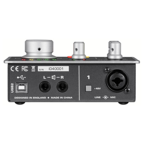Audient ID4 Audio Interface - Rear