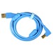 DJ Tech Tools Chroma Angled USB Cable, Blue - Cable