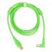 DJ Tech Tools Chroma Angled USB Cable, Green - Cable