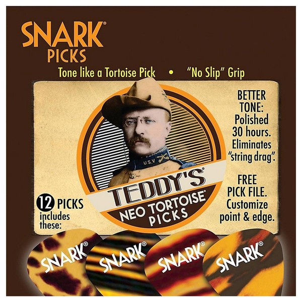 Snark Picks 0.94mm Teddy's Neo Tortoise, 12 Pack