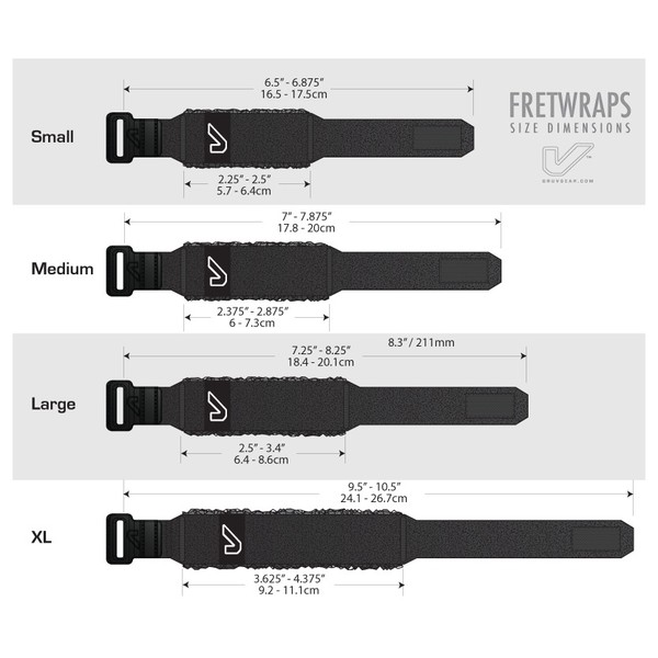 Gruv Gear FretWraps HD Sky Blue 3-Pack, Large