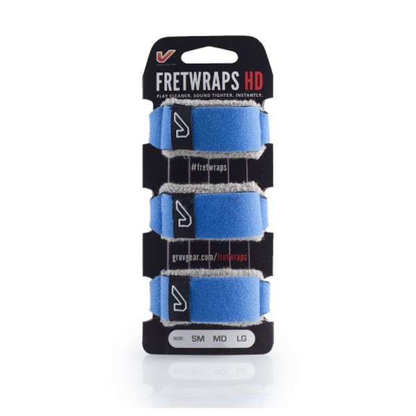 Gruv Gear FretWraps HD Sky Blue 3-Pack, Medium