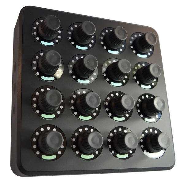 DJ Tech Tools MIDI Fighter Twister, Black - Angled View 2