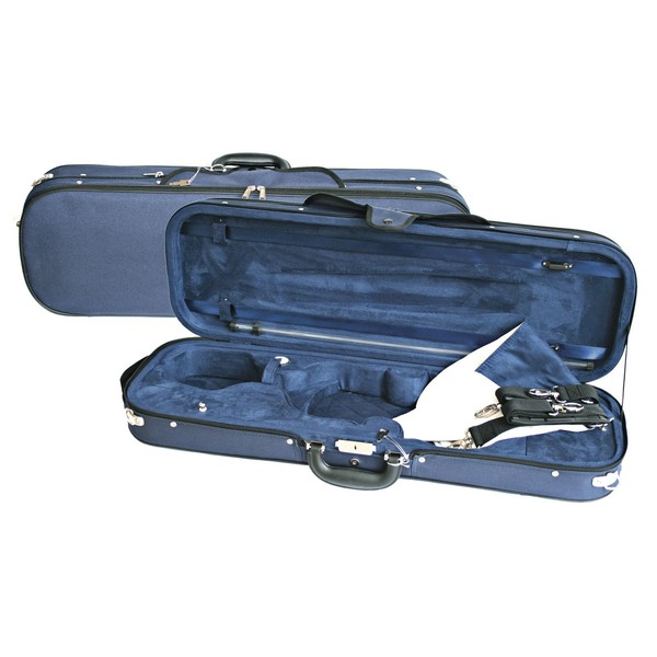 Young Oblong Violin Case in Blue and Blue, 4/4 Size