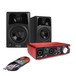 Focusrite Scarlett 2i2, 2nd Gen with Denon DN-304SAM Monitors