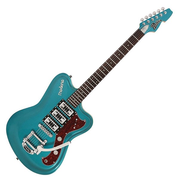 Italia Modena Challenge Electric Guitar, Metallic Turquoise