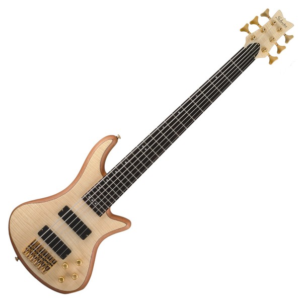 Schecter Stiletto Custom-6 Bass Guitar, Natural