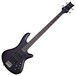 Schecter Stiletto Studio-4 Bass Guitar, See-Thru Black