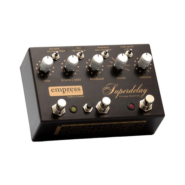 Empress Vintage Modified Superdelay Pedal – Chicago Music