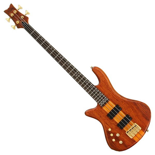 Schecter Stiletto Studio-4 Left Handed Bass Guitar, Honey Satin