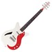 Danelectro DC59M Spruce Electric Guitar, White Pearl/Red