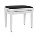 Adjustable Piano Stool by Gear4music, White