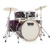 WHD Birch 5 Piece Rock Complete Drum Kit, Purple Fade