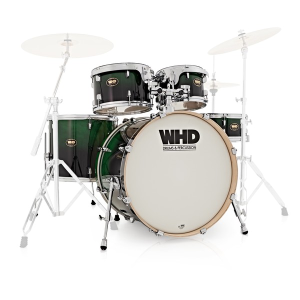 WHD Birch 5 Piece Short American Fusion Shell Pack, Green Fade