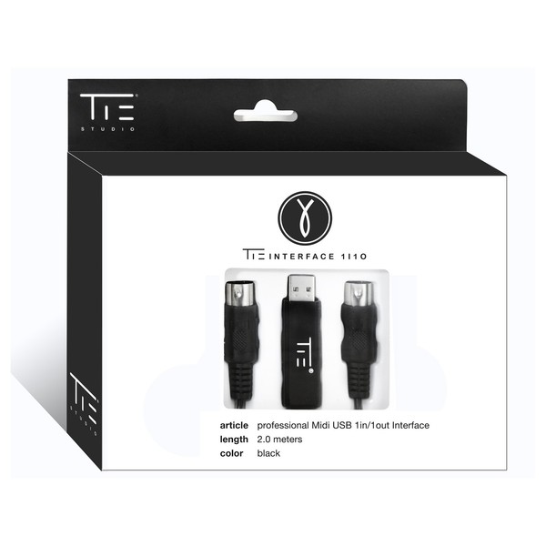 Tie Studio Midi 1i1o USB MIDI Interface - Boxed